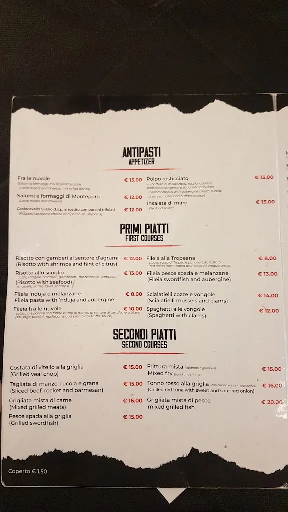 Menu_Pizzeria trattoria Fra le nuvole_Drapia_image_1