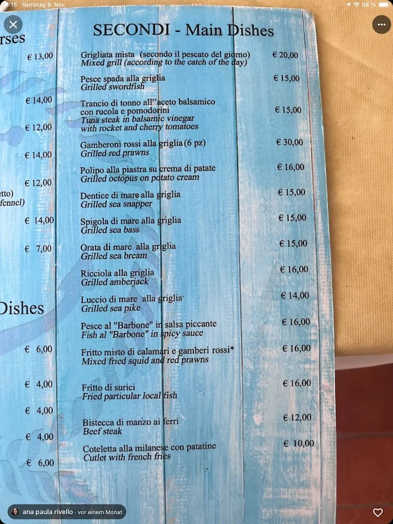 Menu_Ristorante la casareccia da Franco_Drapia_image_2