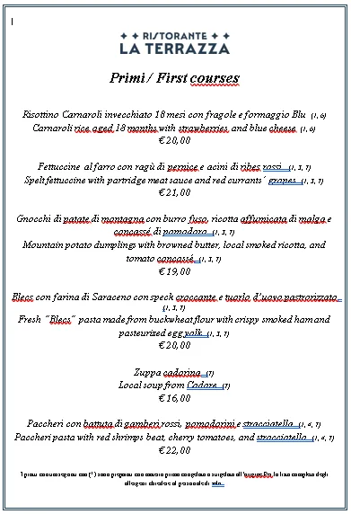 Menu_ristorante la Terrazza_Cortino_immagine_1