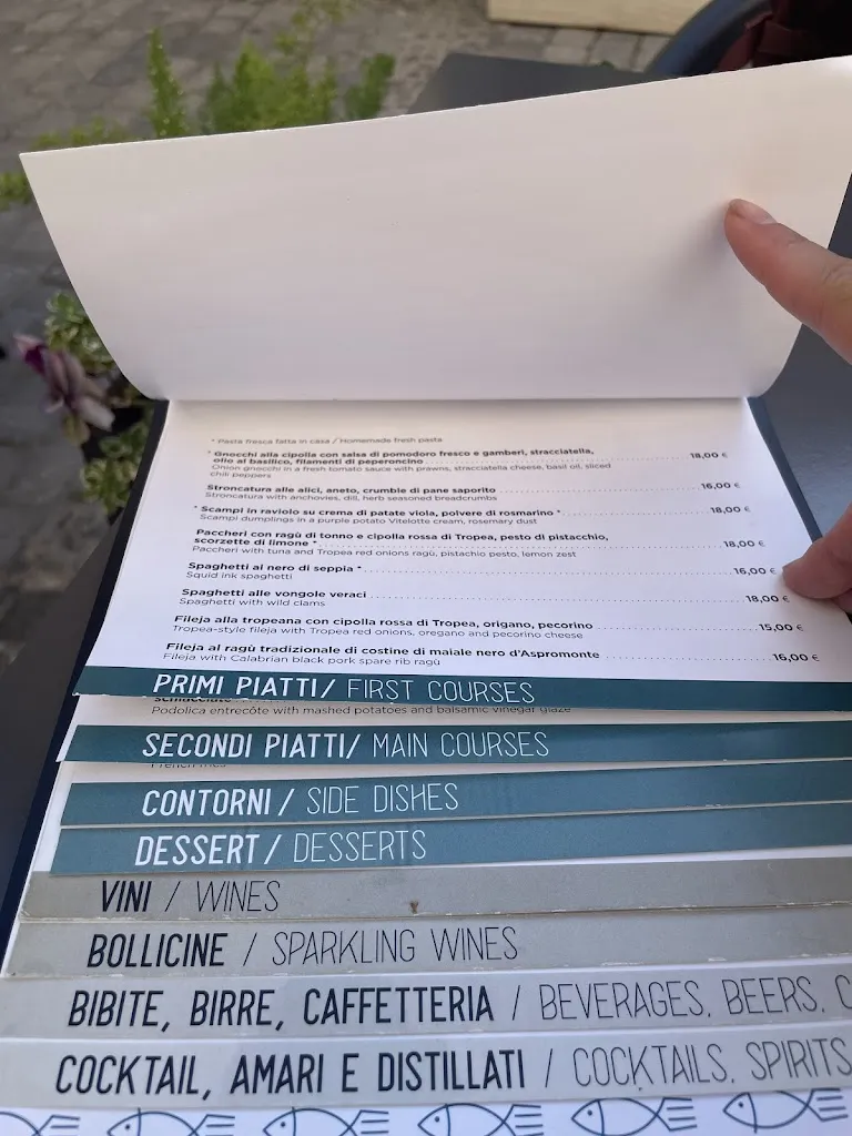 Menü_Marasusa Bistrot di mare_Drapia_Bild_3