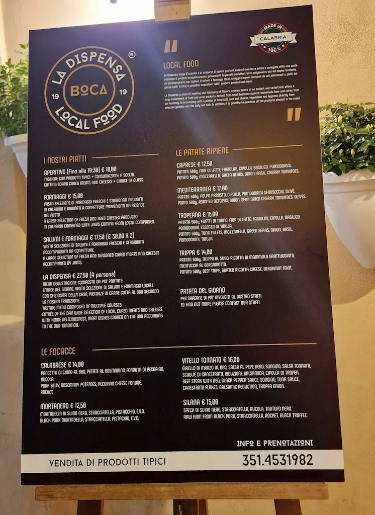 Menu_La dispensa by boca_Drapia_image_1