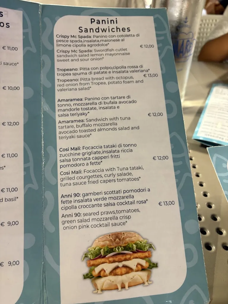 Menu_Damare Tropea Street Fish Food_Drapia_immagine_4