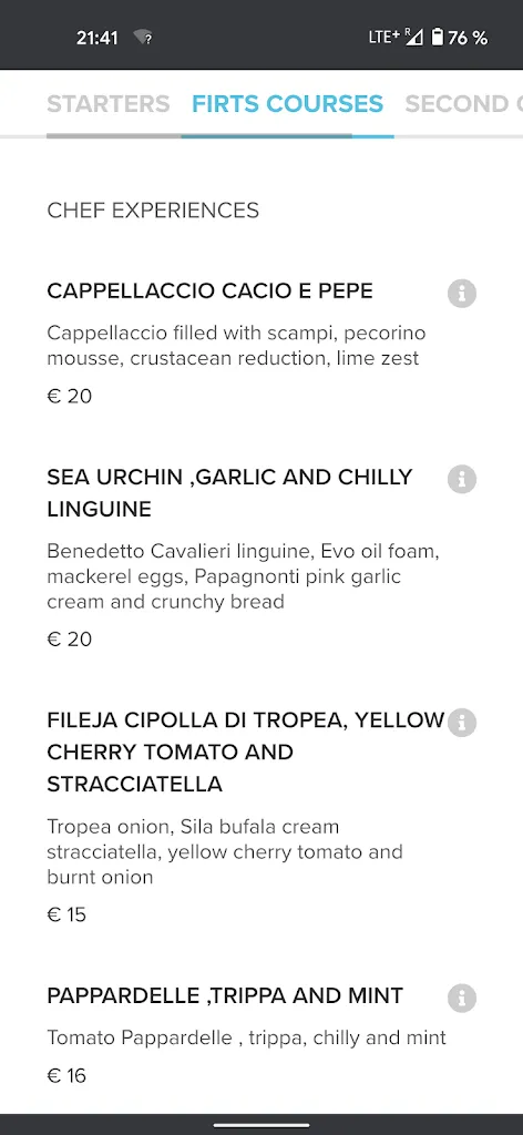 Menu_Cinque Sensi Ristorante Trattoria Contemporanea_Drapia_image_4