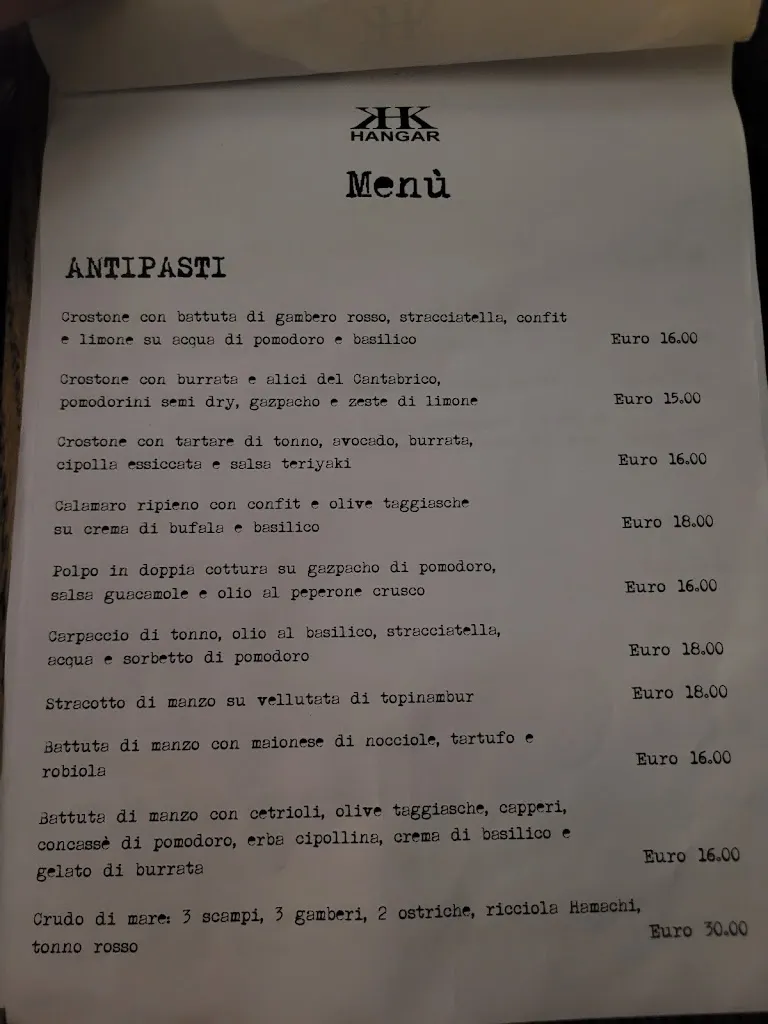 Menu_Hangar Lounge Restaurant_Francavilla Angitola_image_1