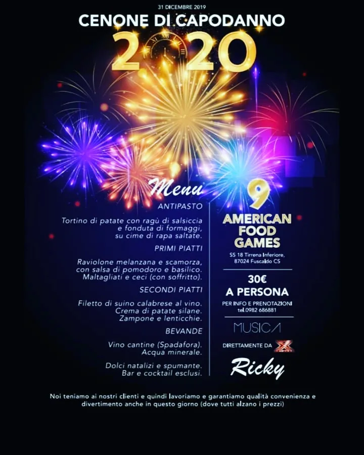 Menu_Ristorante | Pub | Pizzeria American Food 9 Games_Fuscaldo_image_1