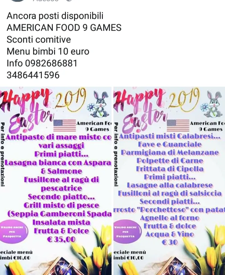 Menu_Ristorante | Pub | Pizzeria American Food 9 Games_Fuscaldo_image_2