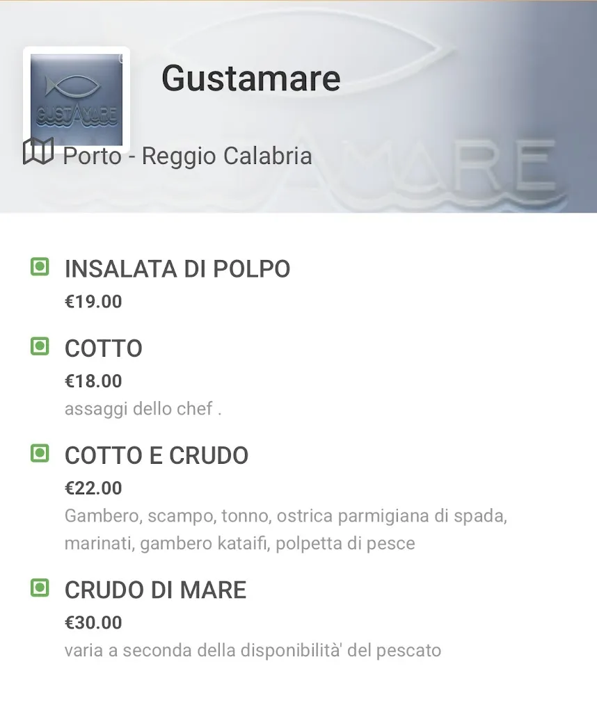 Menu_GustAmare Restaurant - Mercato Ittico_Laganadi_image_4