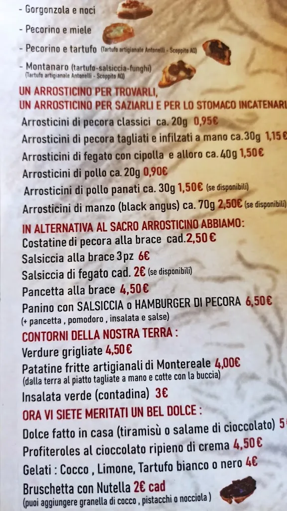 Menu_La Locanda del Puledro Impennato - Specialità Arrosticini_Coppito_image_3