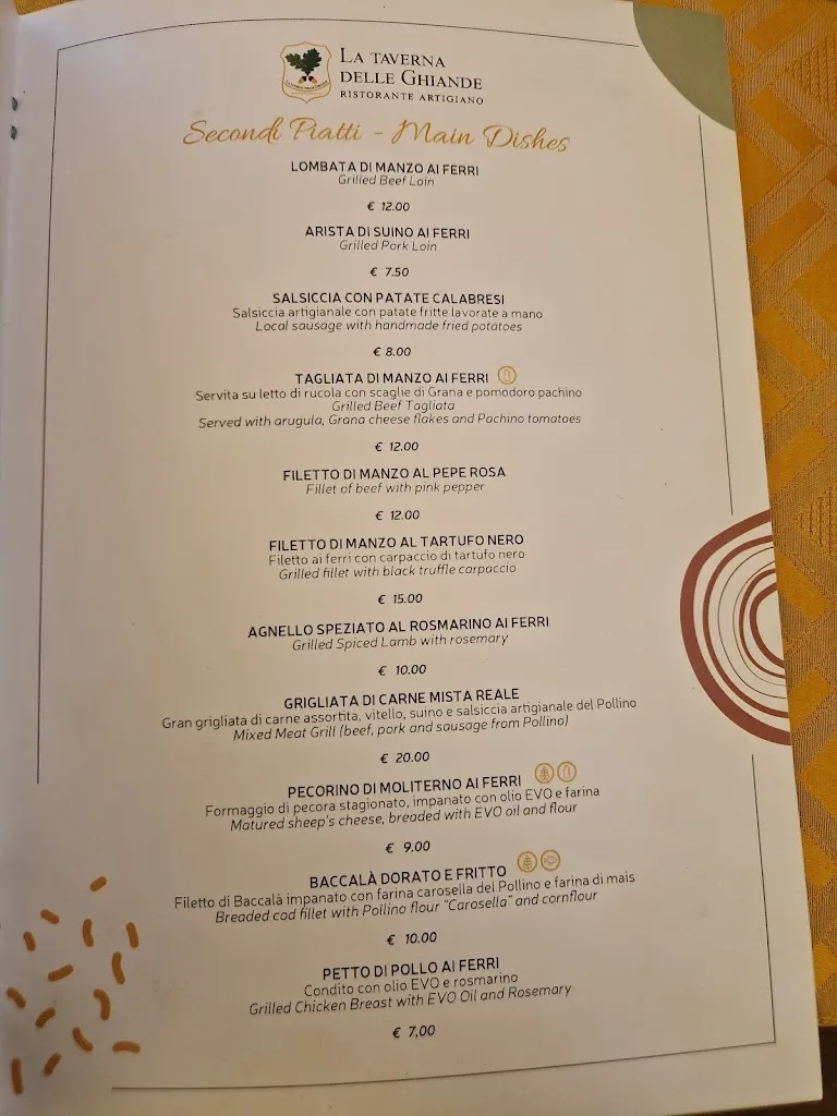 Menu_La Taverna delle Ghiande_Laino Borgo_image_4