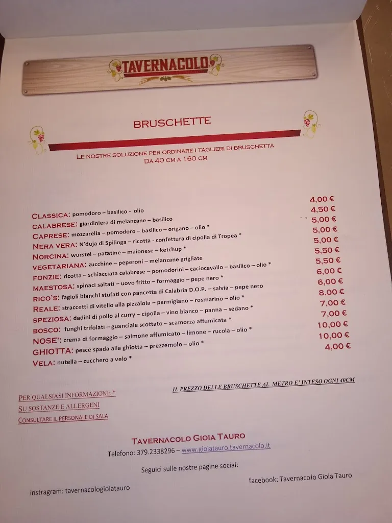 Menu_Tavernacolo Gioia Tauro_Gioia Tauro_image_3