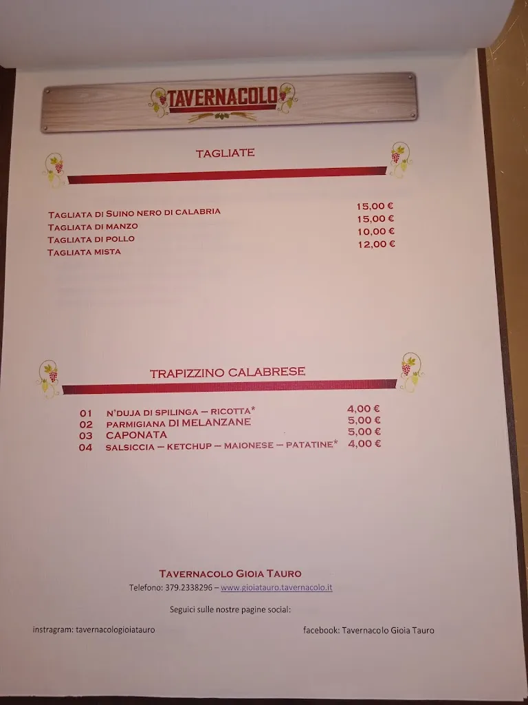 Menu_Tavernacolo Gioia Tauro_Gioia Tauro_image_4