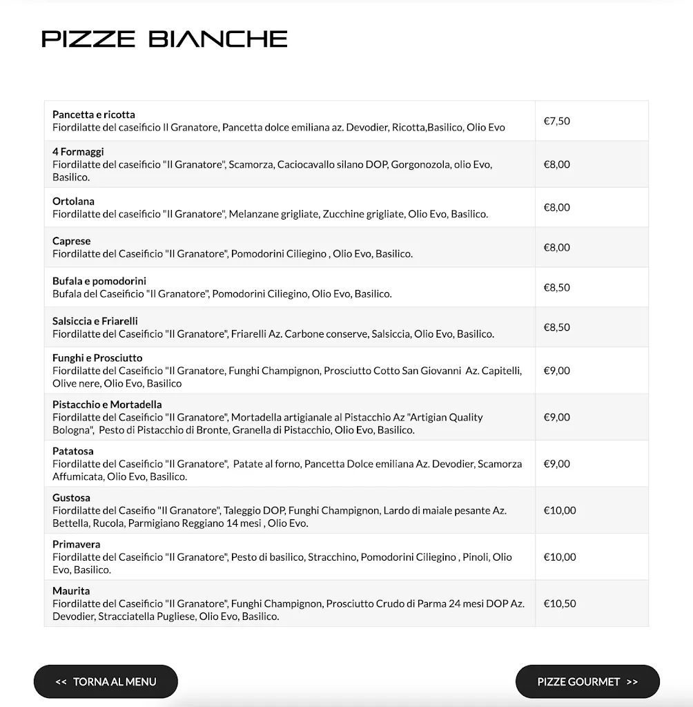 Menu_Gioja's - Pizzeria Napoletana Contemporanea - Lounge Bar_Gioia Tauro_image_1