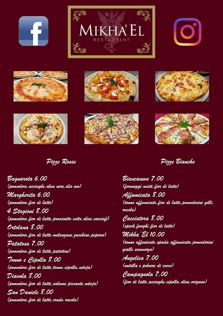 Menu_Ristorante Pizzeria Mikha' El_Gioia Tauro_image_1