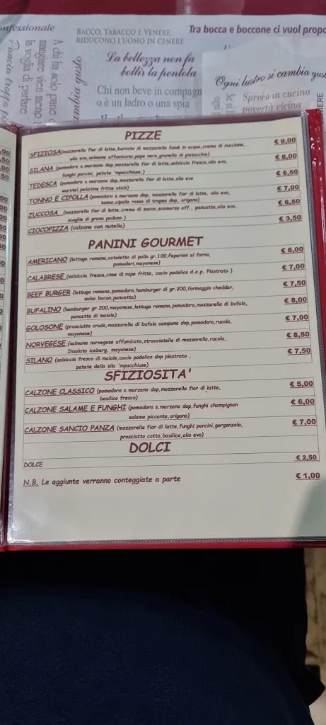 Menu_Pizzeria Catena 1960_Laurignano_image_2