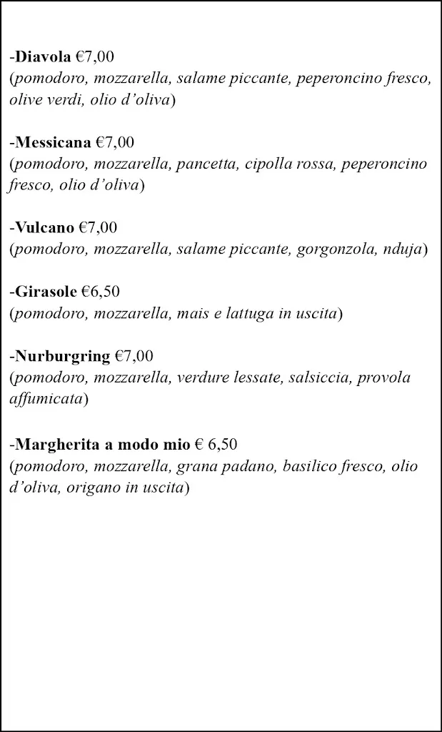 Menu_Ristorante-Pizzeria il Girasole_Laureana di Borrello_immagine_2