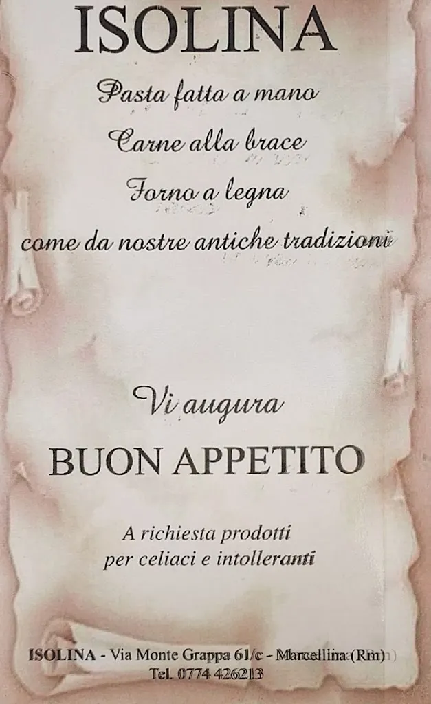 Menu_Ristorante Isolina_Marcellina_image_1