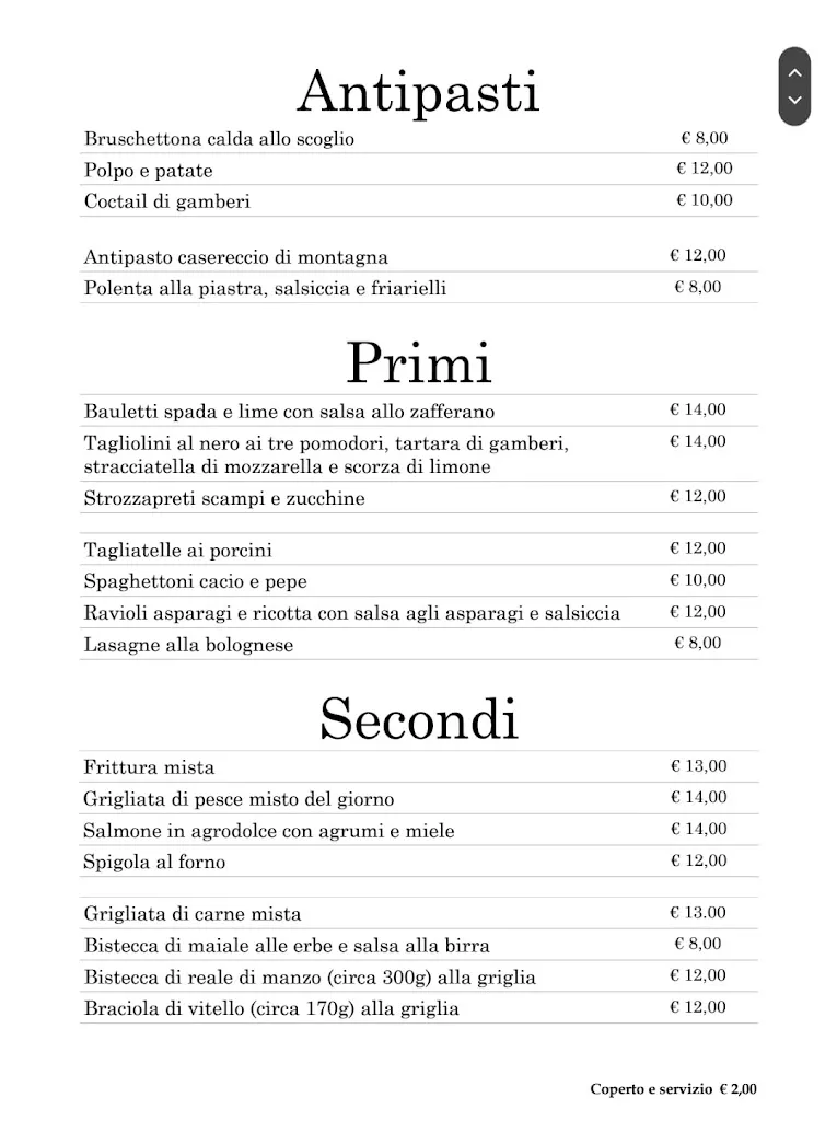 Menu_Ristorante Pizzeria B&b La Smorfia_Martirano_image_2