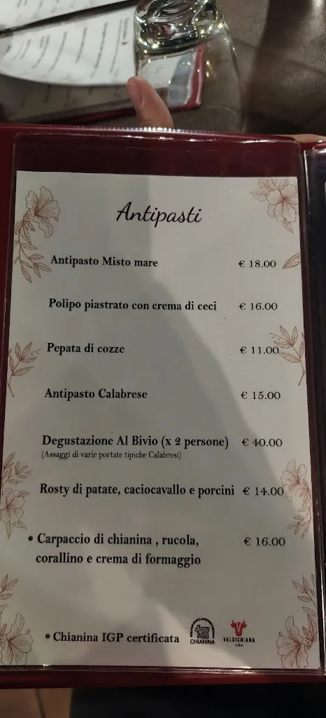 Menu_Osteria Al Bivio_Marina di Davoli_image_1