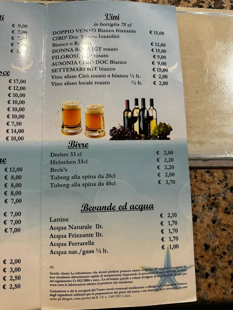 Menu_Aquamarine ristorante_Marina di Davoli_image_2