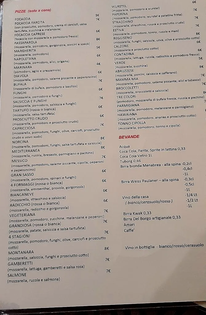 Menu_Ristorante Pizzeria Passaparola Di Eftoski Gorica_Coppito_immagine_1