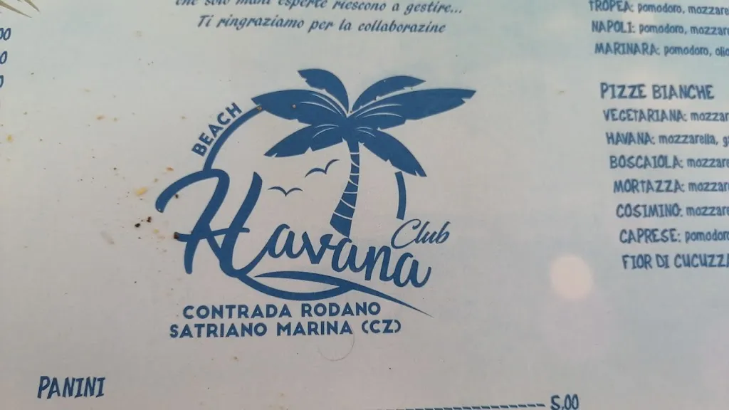 Menu_Havana Beach_Marina di Davoli_image_2