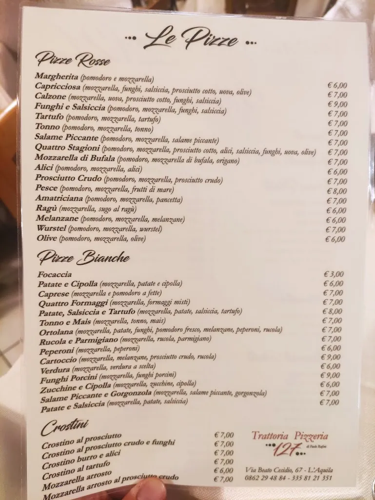 Menu_Trattoria Pizzeria 127_Coppito_image_2