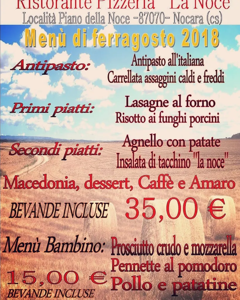 Menu_Ristorante Pizzeria La Noce_Nocara_immagine_1