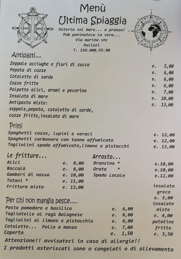 Menu_Ultima Spiaggia Ristorante Pub_Palizzi Marina_image_3