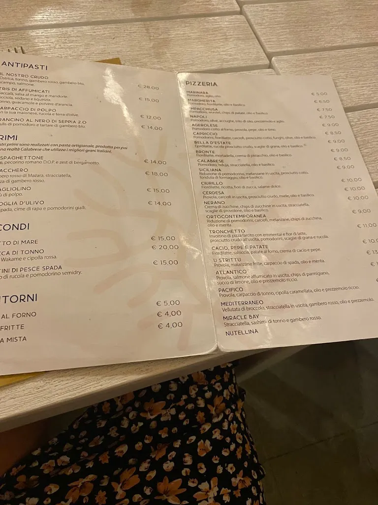 Menu_JANCU miracle bay_Palizzi Marina_image_1