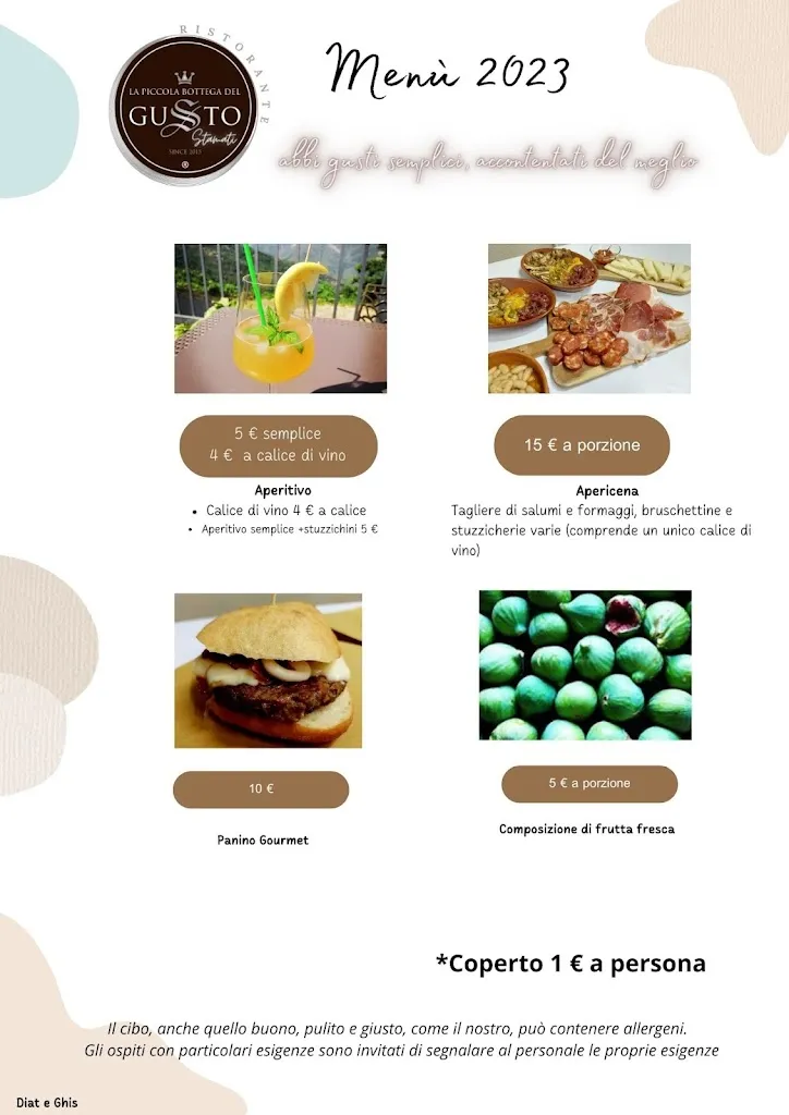 Menu_La piccola bottega del gusto - Ristorante della tradizione_Plataci_image_3