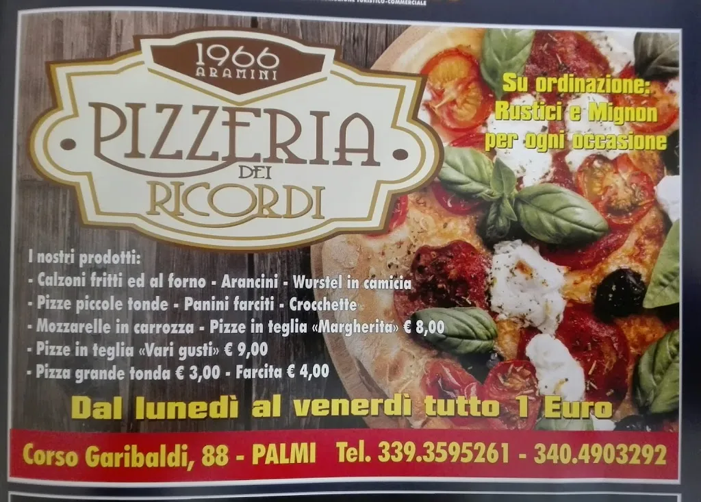 Menu_Pizzeria Aramini - Pizzeria dei ricordi_Palmi_image_1