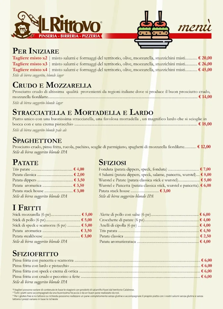 Menu_𝐈𝐥 𝐑𝐢𝐭𝐫𝐨𝐯𝐨 𝐏𝐢𝐳𝐳𝐞𝐫𝐢𝐚 𝐏𝐢𝐧𝐬𝐞𝐫𝐢𝐚 𝐁𝐢𝐫𝐫𝐞𝐫𝐢𝐚 𝐁𝐨𝐭𝐭𝐢𝐠𝐥𝐢𝐞𝐫𝐢𝐚_Polistena_image_1