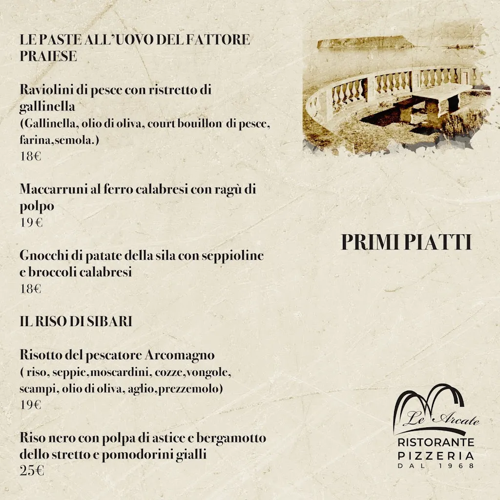 Menu_Ristorante Pizzeria Le Arcate_Praia a Mare_image_2