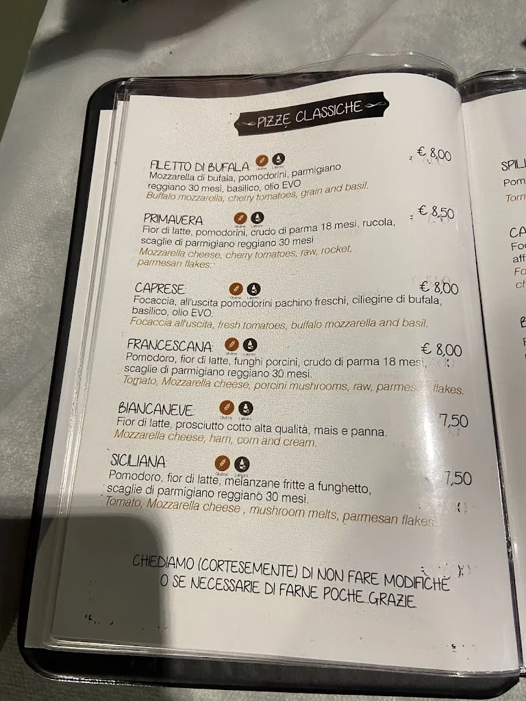 Menü_Charlot Artigiani Della Pizza_Praia a Mare_Bild_3