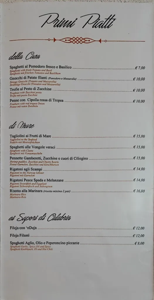 Menu_Ristorante Pizzeria l'Arancio_Ricadi_imagen_3