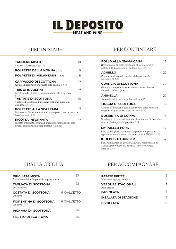 Menu_Il Deposito - Meat & Wine_Ricadi_image_2