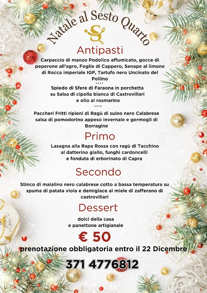 Menu_Il Sesto Quarto : Esperienza di gusto_Rocca Imperiale_image_1