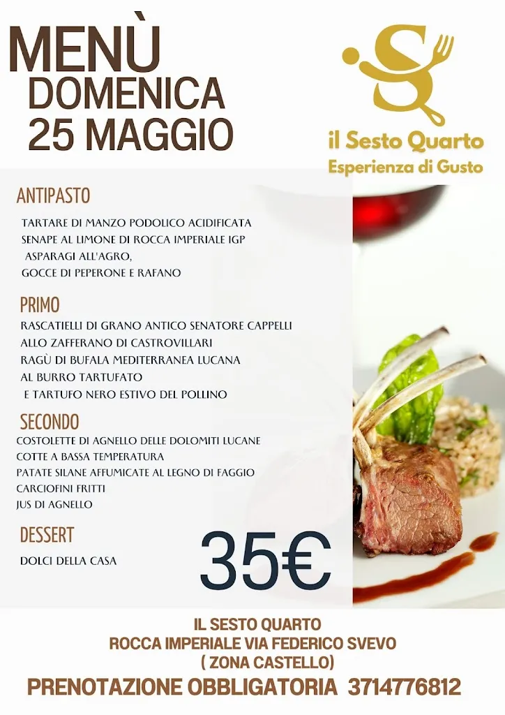 Menu_Il Sesto Quarto : Esperienza di gusto_Rocca Imperiale_image_4