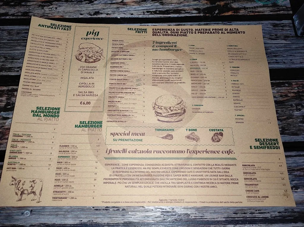 Menu_Experience café_Rocca Imperiale_image_1