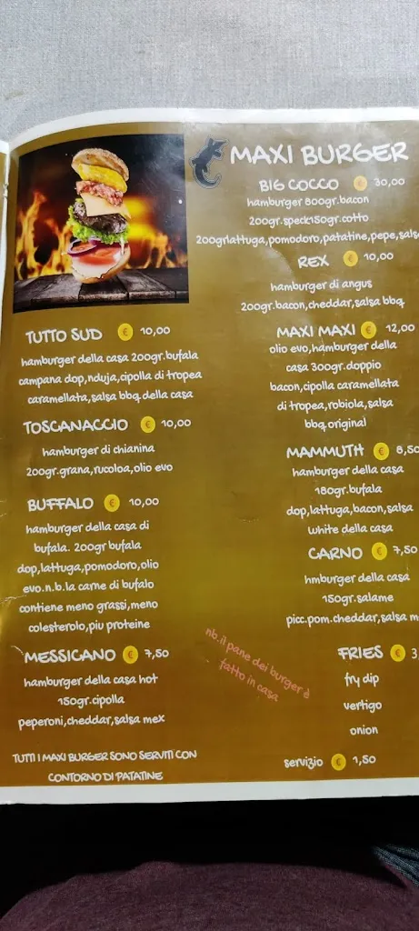 Menu_Il Coccodrillo Ristorante Pizzeria Burgeria_Rocca Imperiale_image_1