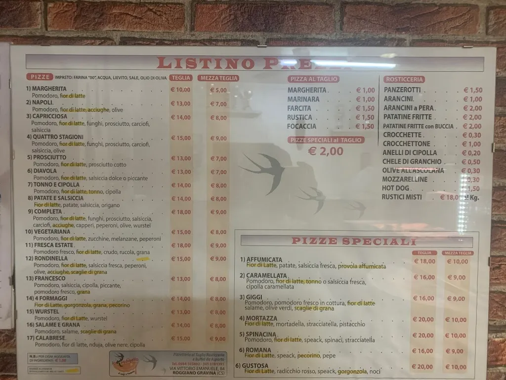 Menu_La rondinella di Luigi e Federico_Roggiano Gravina_image_1