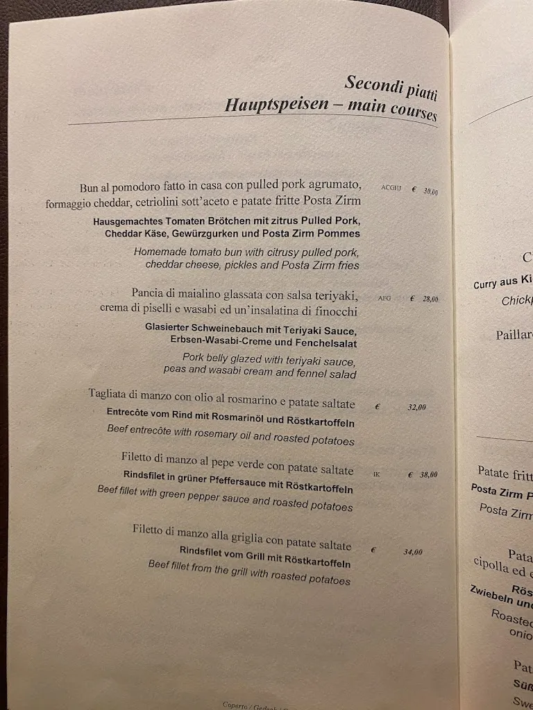 Menu_Taverna Posta Zirm_Corvara_immagine_3