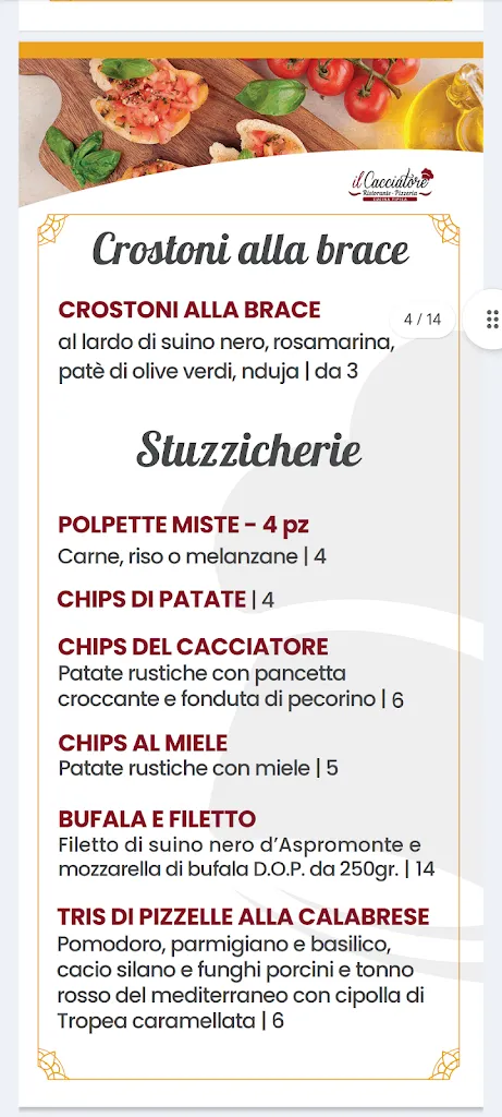 Menu_Ristorante Braceria Il Cacciatore_Rogliano_image_4