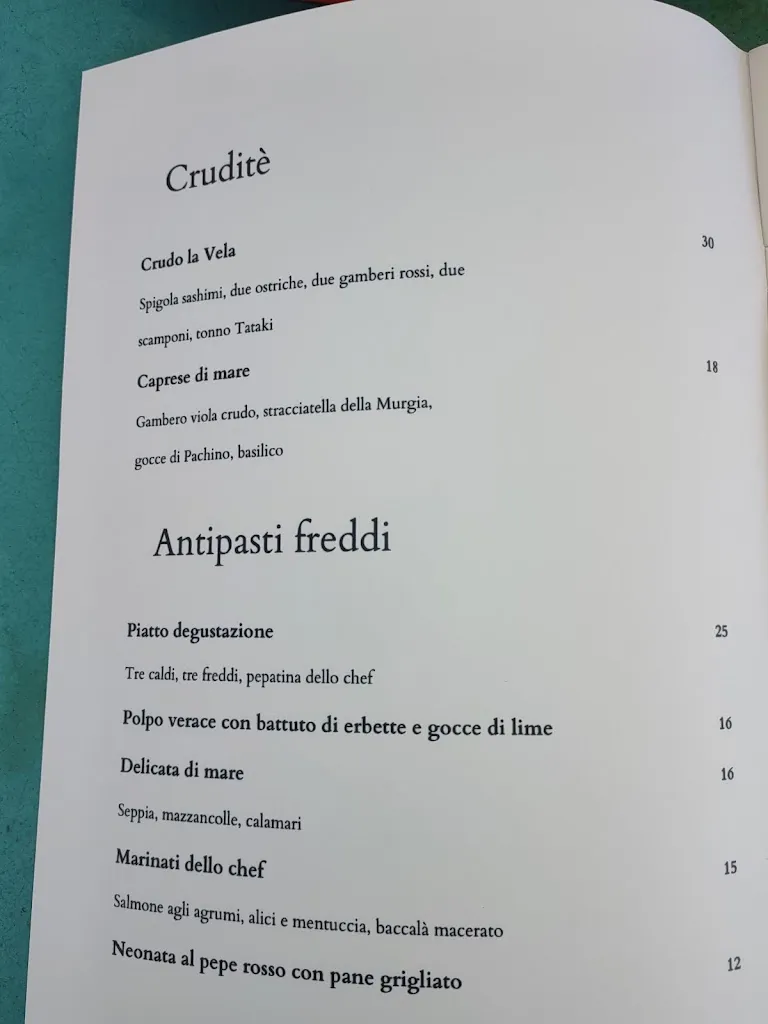 Menu_Ristorante La Vela_Roseto Capo Spulico_image_1