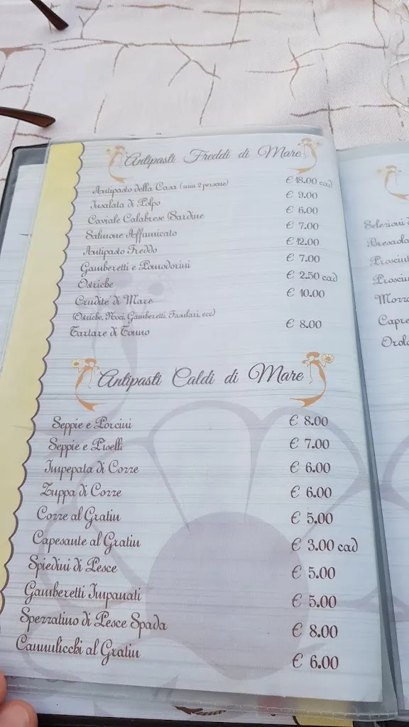 Menu_Ristorante La Perla del Mare VG Varlaro_Roseto Capo Spulico_immagine_1