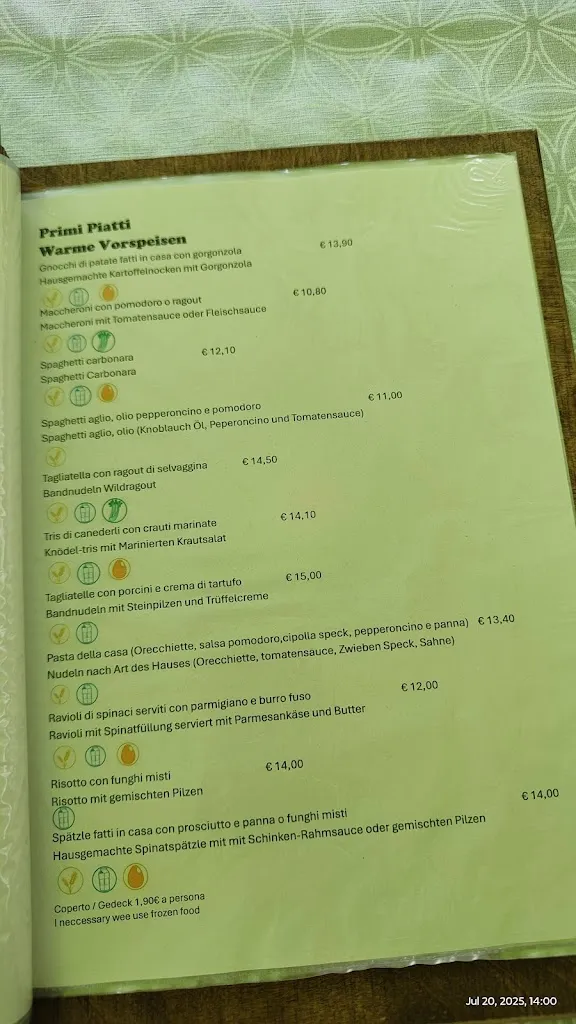 Menu_Ristorante Bar Mesoles_Corvara_immagine_1