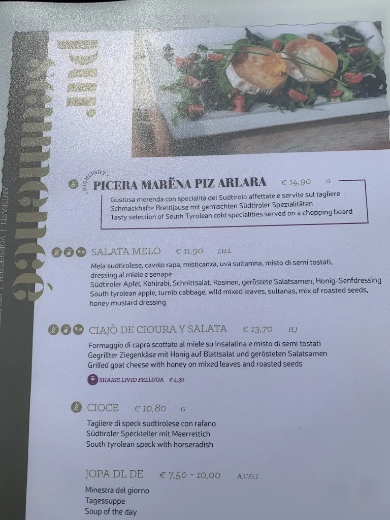 Menu_Alpine Restaurant Piz Arlara_Corvara_image_3