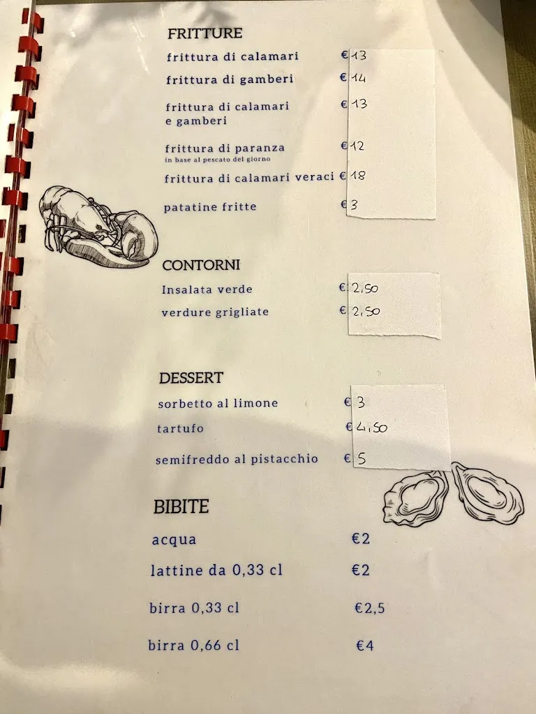 Menu_Pescheria on cottura da Gennarino_Rossano_image_2