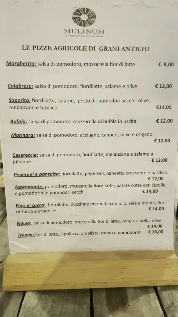 Menu_Mulinum San Floro - Mulino, Forno e Pizzeria Agricola come 100 anni fa._San Floro_image_1