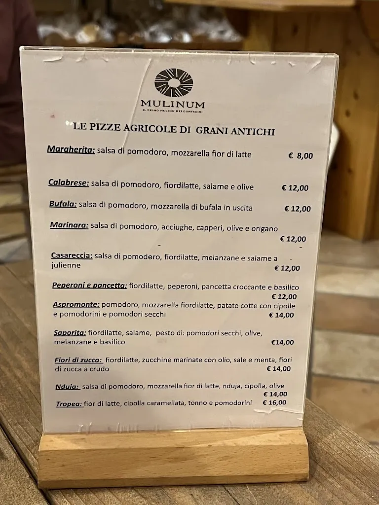 Menu_Mulinum San Floro - Mulino, Forno e Pizzeria Agricola come 100 anni fa._San Floro_image_3
